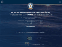 Tablet Screenshot of plymouthgin.com
